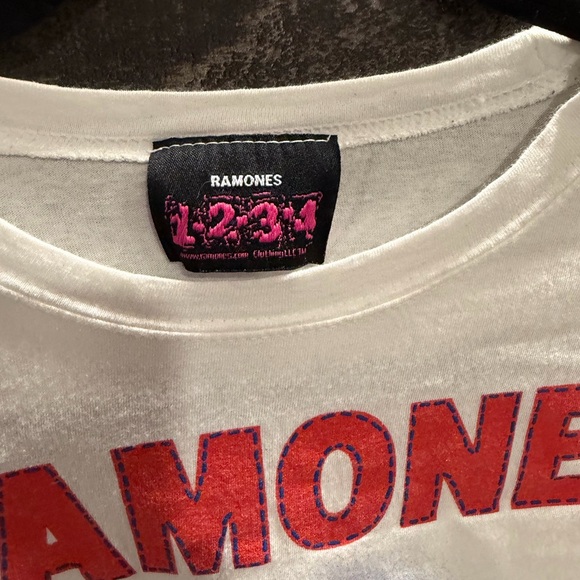Ramones White Graphic T-Shirt - Picture 3 of 6
